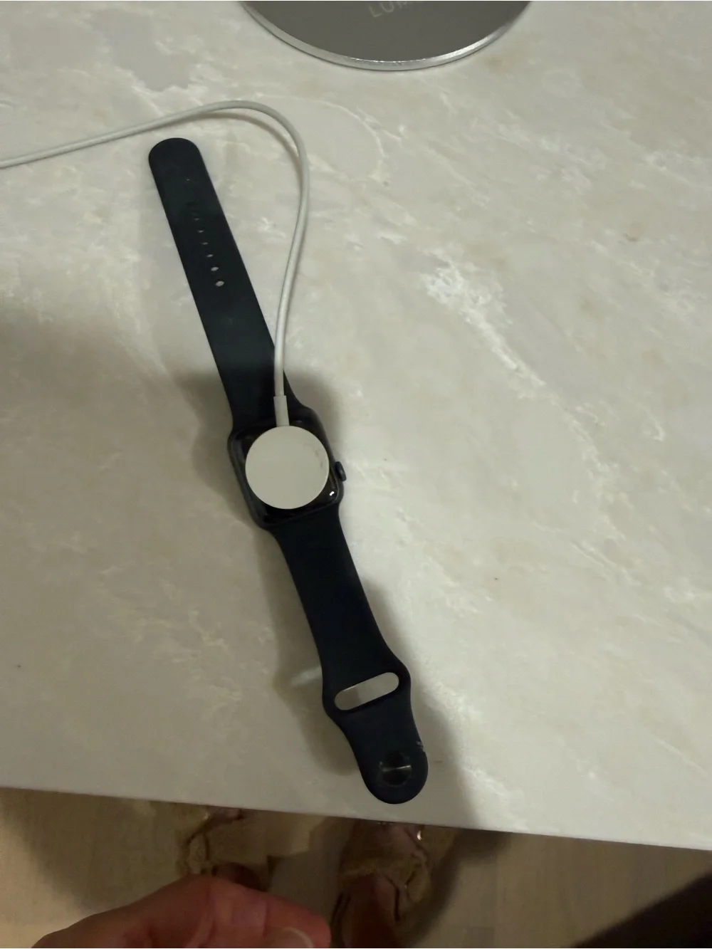 Apple Black Smartwatch with Black Sport Band